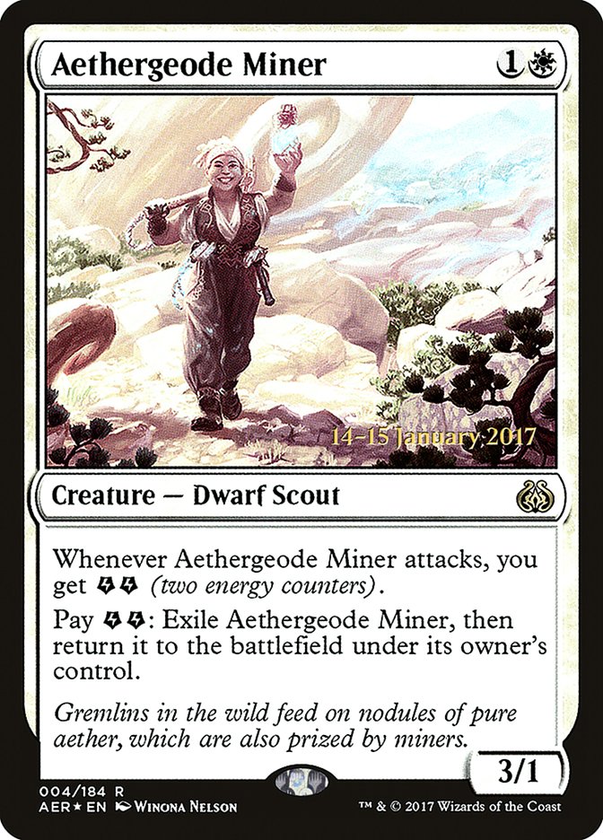 Aethergeode Miner [Aether Revolt Prerelease Promos] | Gaming Infinity