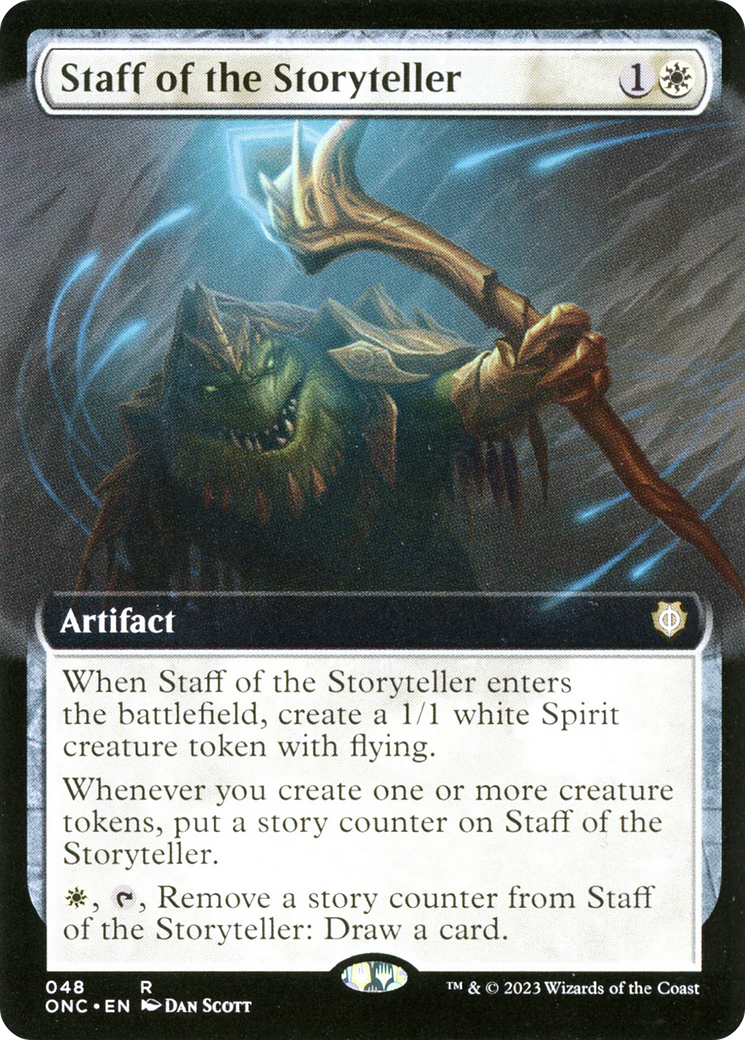 Staff of the Storyteller (Extended Art) [Phyrexia: All Will Be One Commander] | Gaming Infinity