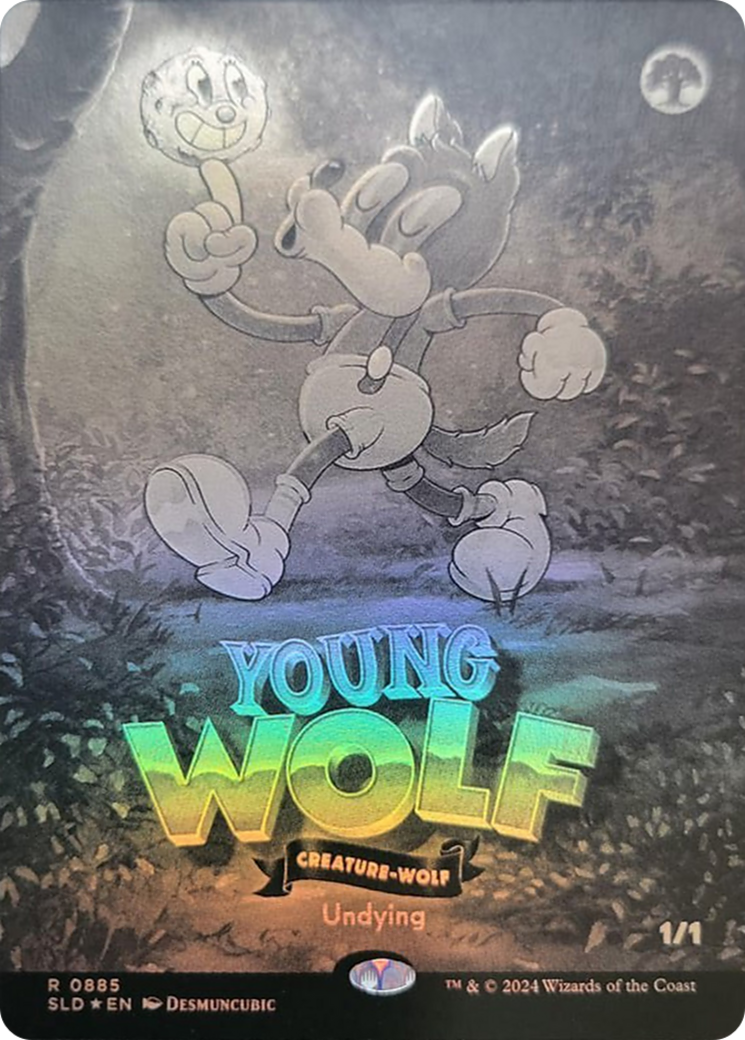 Young Wolf (Black & White Foil) [Secret Lair Drop Series] | Gaming Infinity