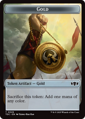 Elemental (0016) // Gold Double-Sided Token [Tarkir: Dragonstorm Commander Tokens] | Gaming Infinity