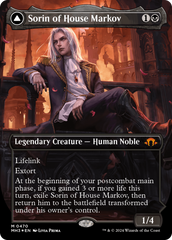 Sorin of House Markov // Sorin, Ravenous Neonate (Borderless) (Textured Foil) [Modern Horizons 3] | Gaming Infinity