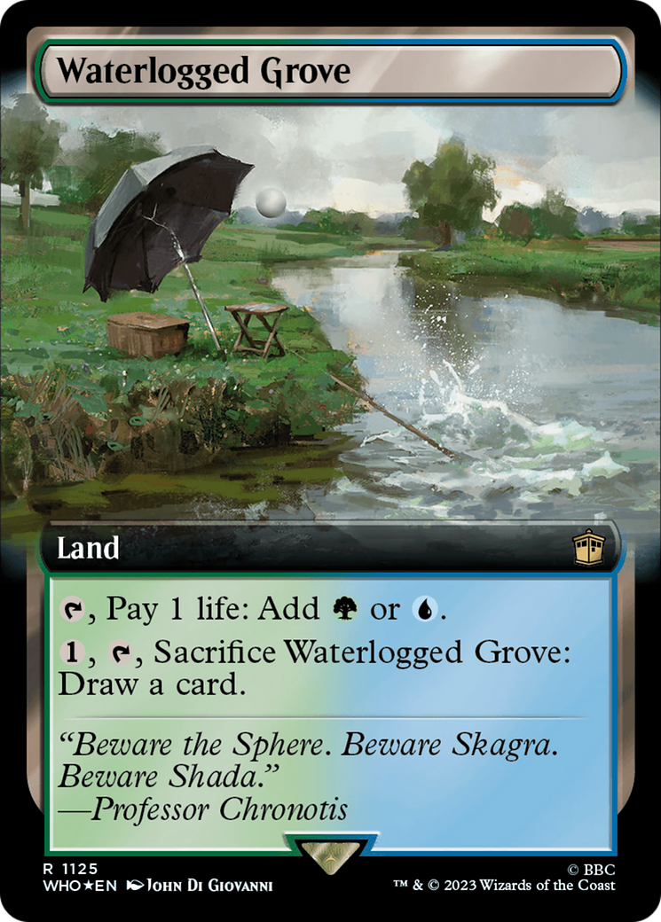 Waterlogged Grove (Extended Art) (Surge Foil) [Doctor Who] | Gaming Infinity