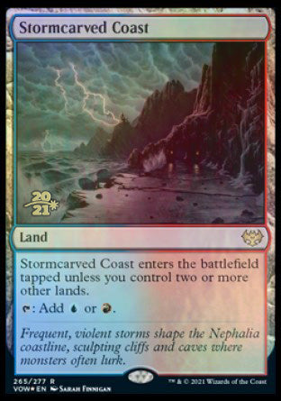 Stormcarved Coast [Innistrad: Crimson Vow Prerelease Promos] | Gaming Infinity