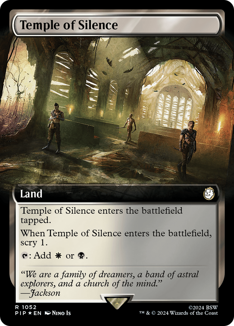 Temple of Silence (Extended Art) (Surge Foil) [Fallout] | Gaming Infinity