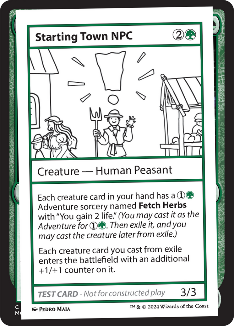 Starting Town NPC [Mystery Booster 2 Playtest Cards] | Gaming Infinity