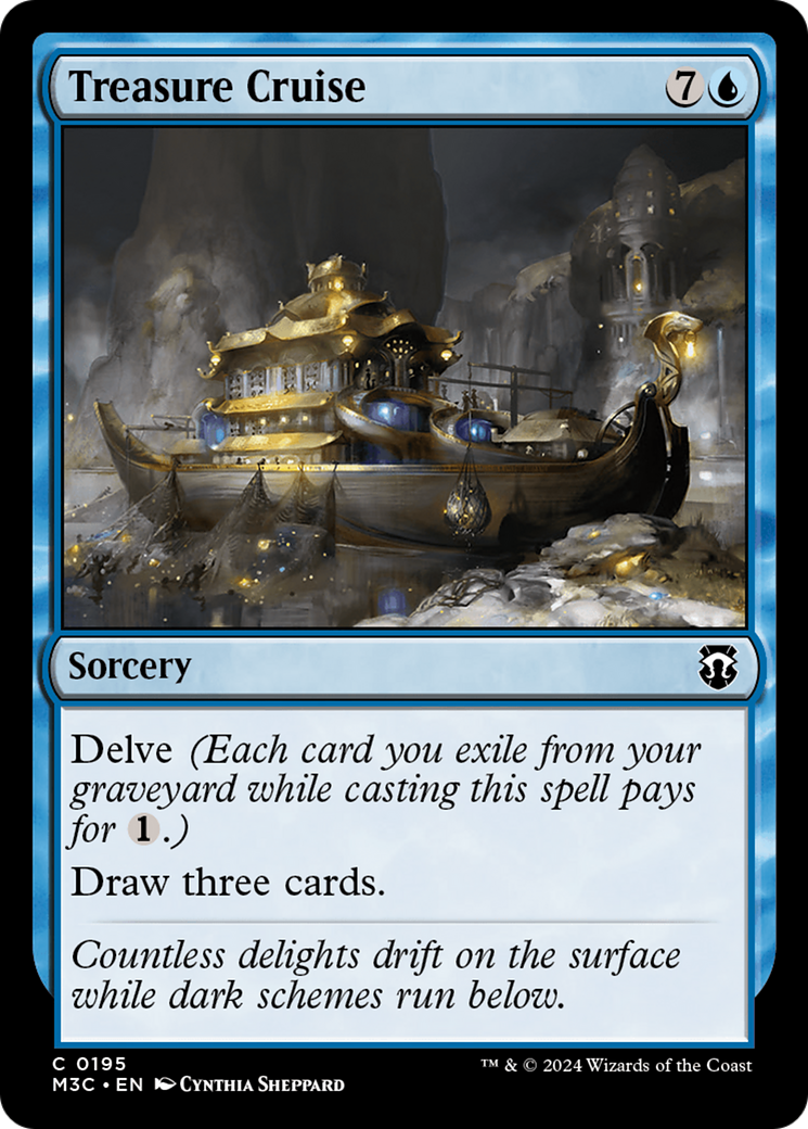 Treasure Cruise (Ripple Foil) [Modern Horizons 3 Commander] | Gaming Infinity