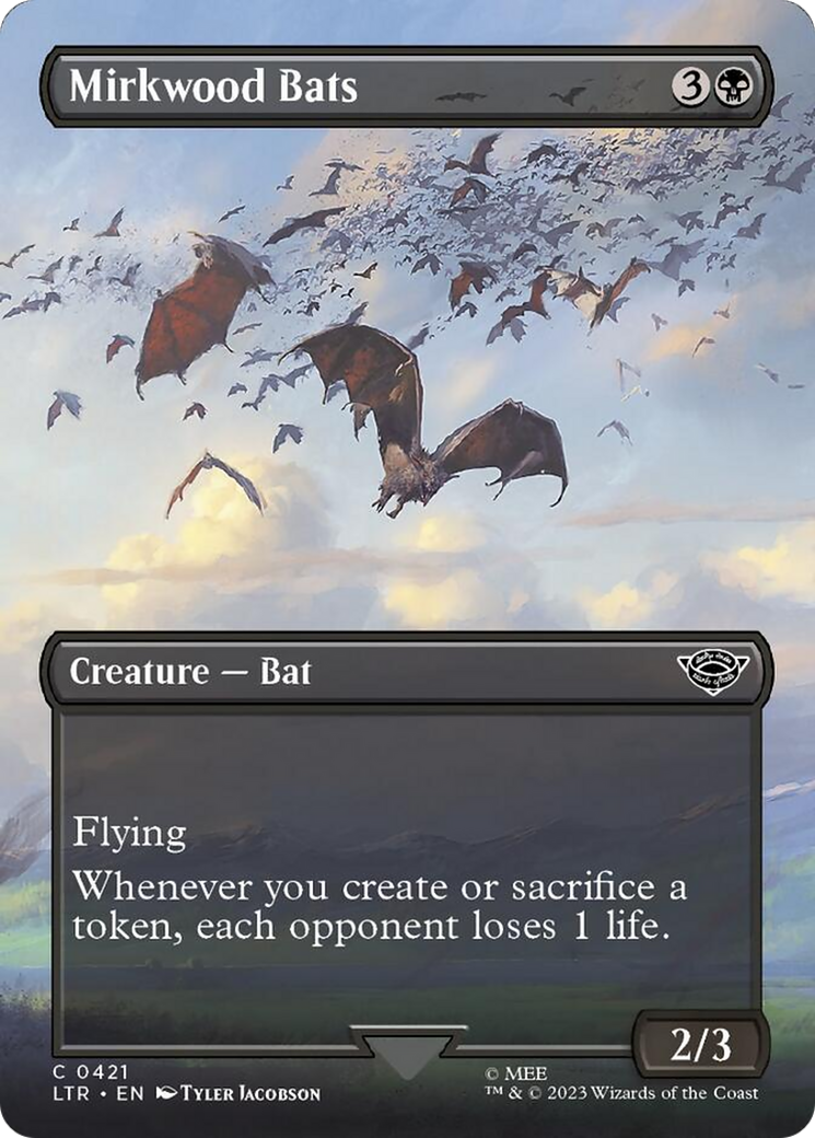 Mirkwood Bats (Borderless Alternate Art) [The Lord of the Rings: Tales of Middle-Earth] | Gaming Infinity