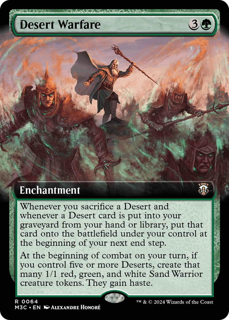 Desert Warfare (Extended Art) [Modern Horizons 3 Commander] | Gaming Infinity