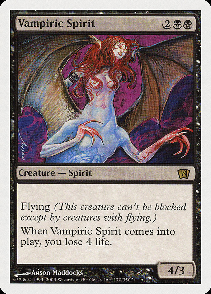 Vampiric Spirit (8th Edition) [Oversize Cards] | Gaming Infinity