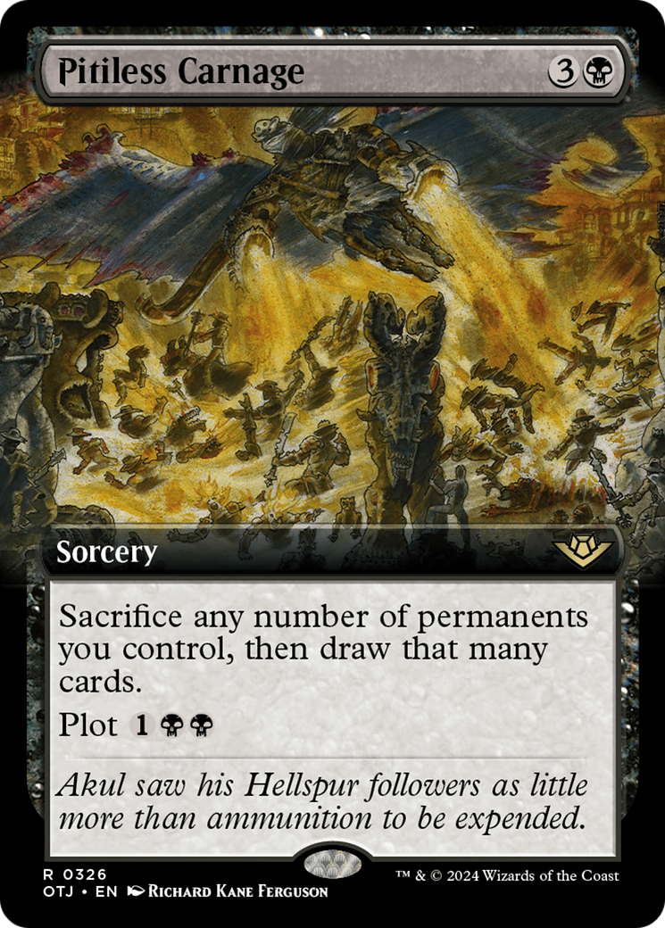 Pitiless Carnage (Extended Art) [Outlaws of Thunder Junction] | Gaming Infinity
