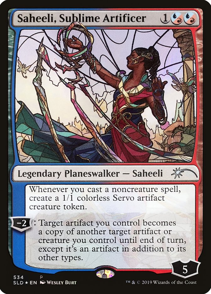 Saheeli, Sublime Artificer (Stained Glass) [Secret Lair Drop Promos] | Gaming Infinity