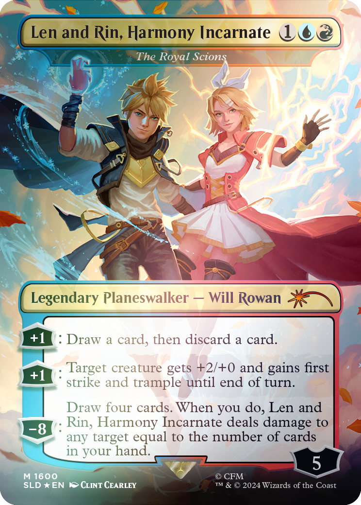 Len and Rin, Harmony Incarnate - The Royal Scions (Rainbow Foil) [Secret Lair Drop Series] | Gaming Infinity