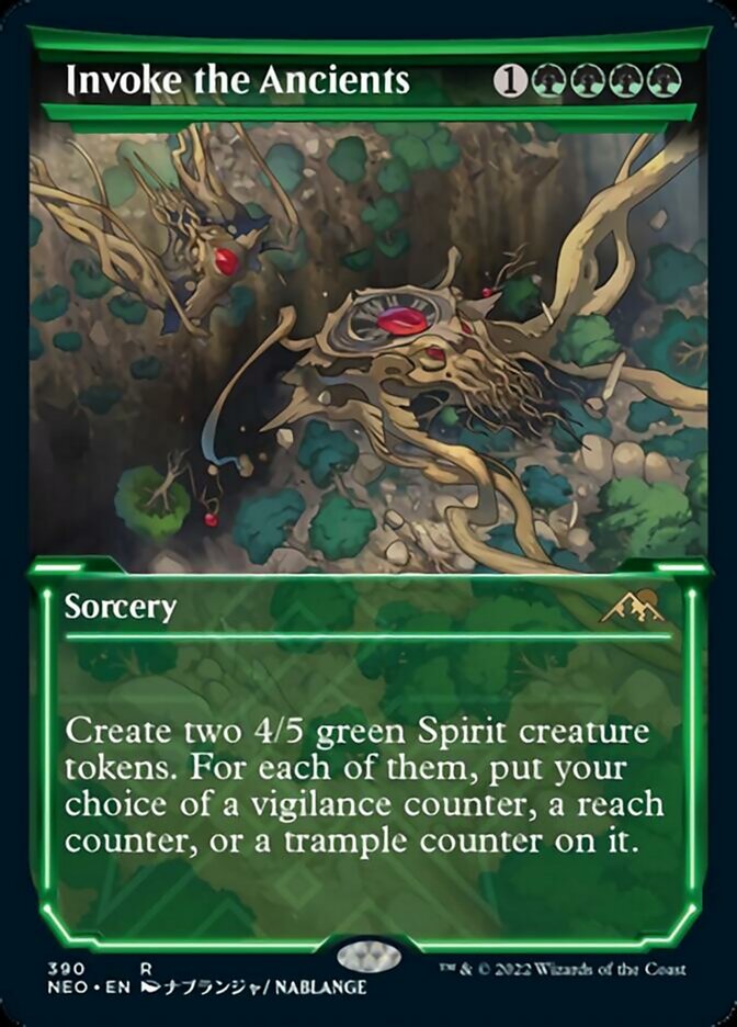 Invoke the Ancients (Showcase Soft Glow) [Kamigawa: Neon Dynasty] | Gaming Infinity