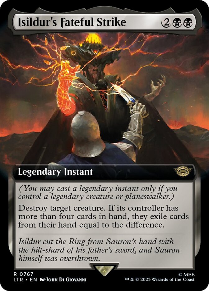 Isildur's Fateful Strike (Extended Art) (Surge Foil) [The Lord of the Rings: Tales of Middle-Earth] | Gaming Infinity