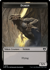 Eldrazi Spawn // Demon Double-Sided Token [Commander Masters Tokens] | Gaming Infinity