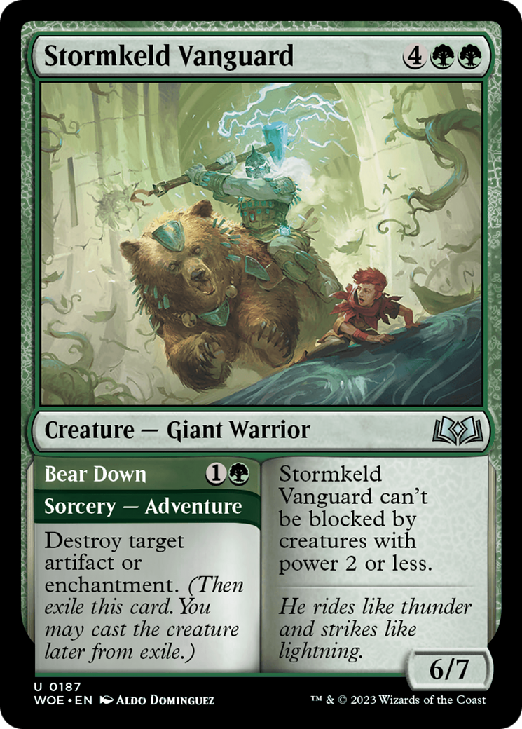 Stormkeld Vanguard // Bear Down [Wilds of Eldraine] | Gaming Infinity