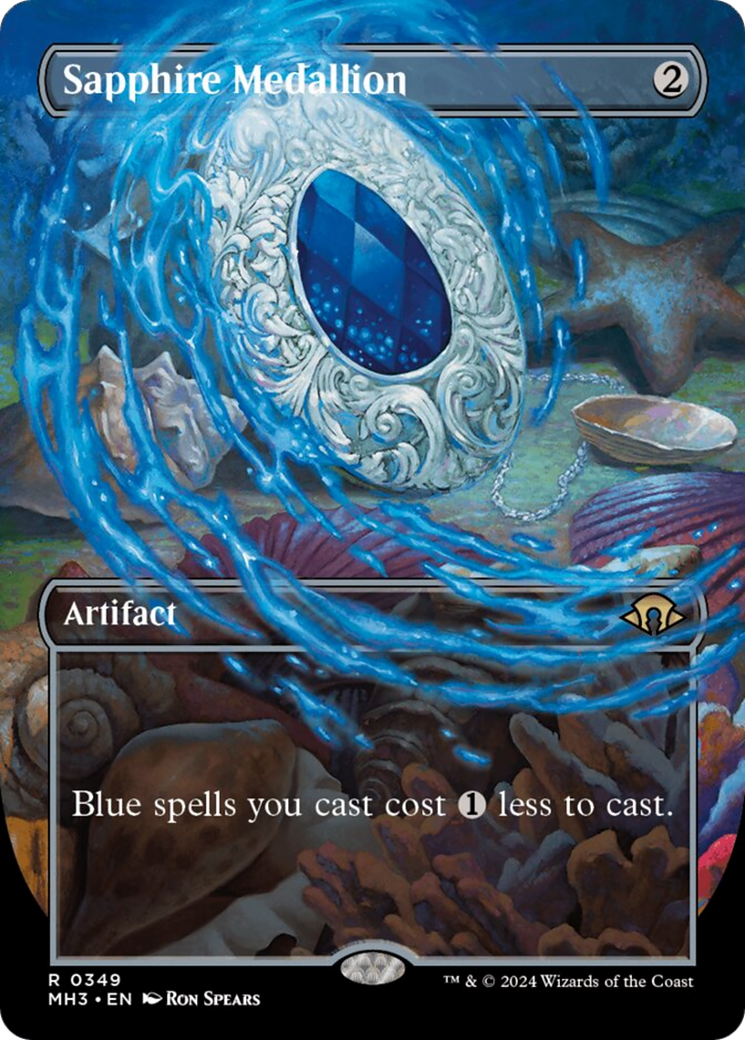 Sapphire Medallion (Borderless) [Modern Horizons 3] | Gaming Infinity