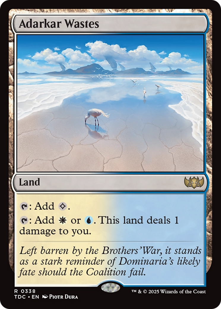 Adarkar Wastes [Tarkir: Dragonstorm Commander] | Gaming Infinity