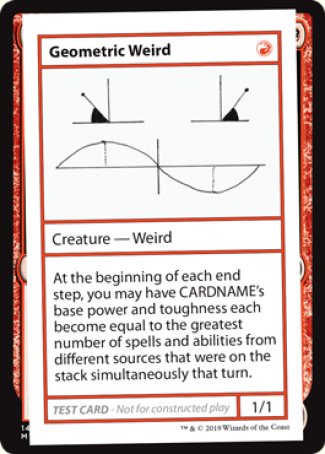 Geometric Weird (2021 Edition) [Mystery Booster Playtest Cards] | Gaming Infinity