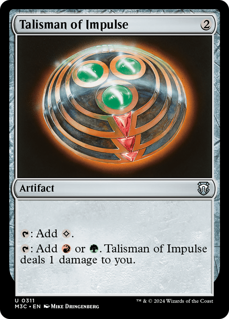 Talisman of Impulse (Ripple Foil) [Modern Horizons 3 Commander] | Gaming Infinity