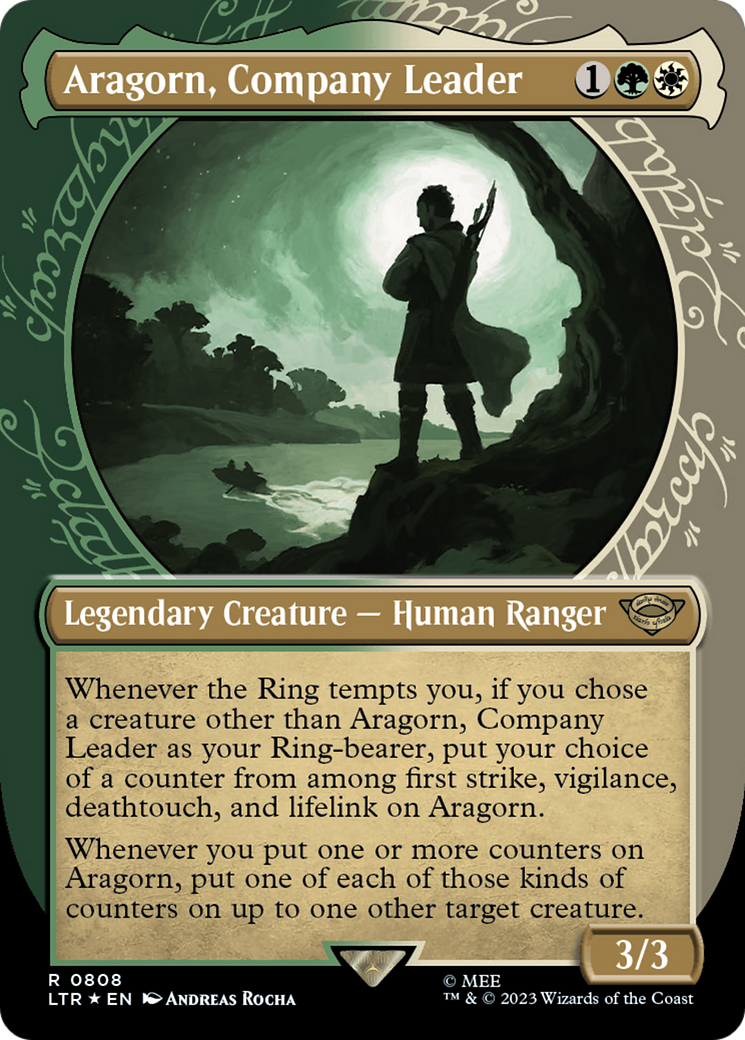 Aragorn, Company Leader (Showcase) (Surge Foil) [The Lord of the Rings: Tales of Middle-Earth] | Gaming Infinity