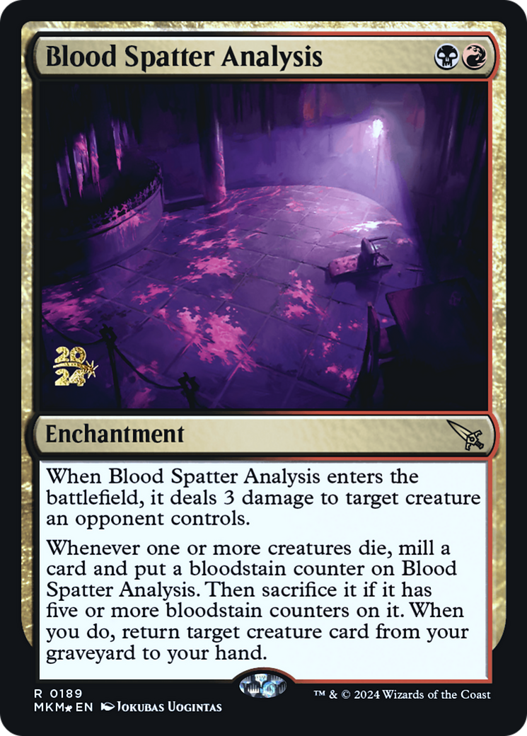 Blood Spatter Analysis [Murders at Karlov Manor Prerelease Promos] | Gaming Infinity