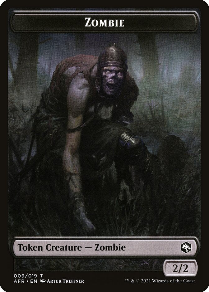 Zombie // Dog Illusion Double-Sided Token [Dungeons & Dragons: Adventures in the Forgotten Realms Tokens] | Gaming Infinity