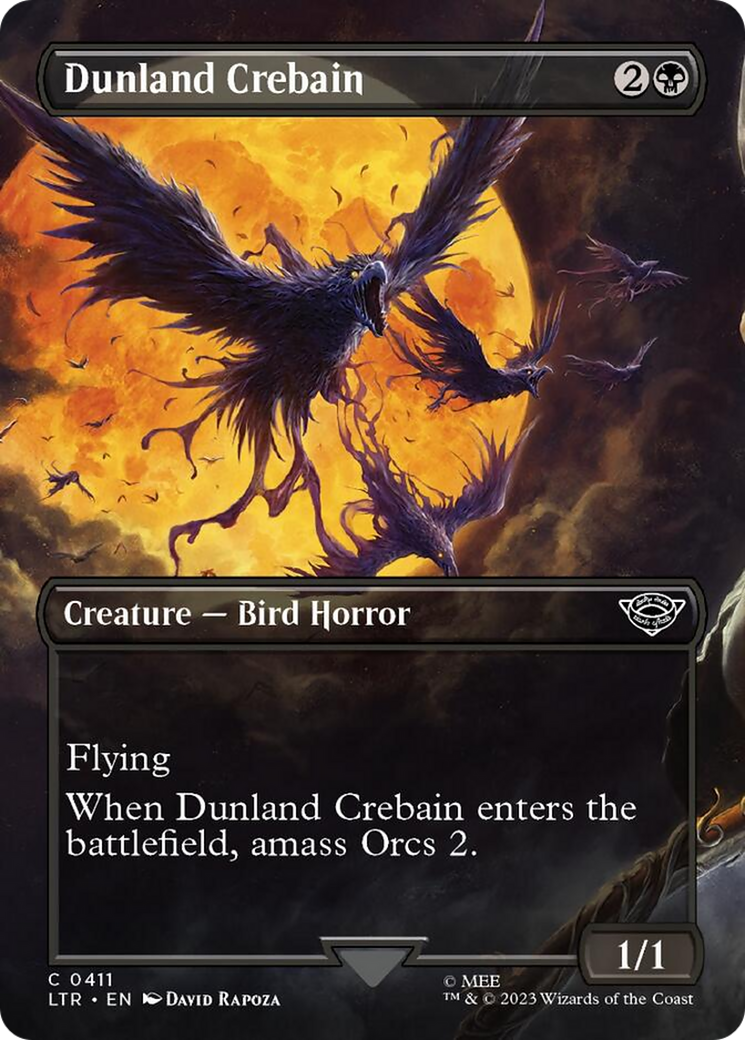 Dunland Crebain (Borderless Alternate Art) [The Lord of the Rings: Tales of Middle-Earth] | Gaming Infinity