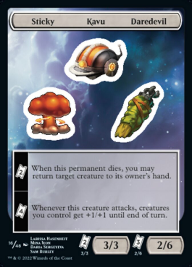 Sticky Kavu Daredevil [Unfinity Stickers] | Gaming Infinity