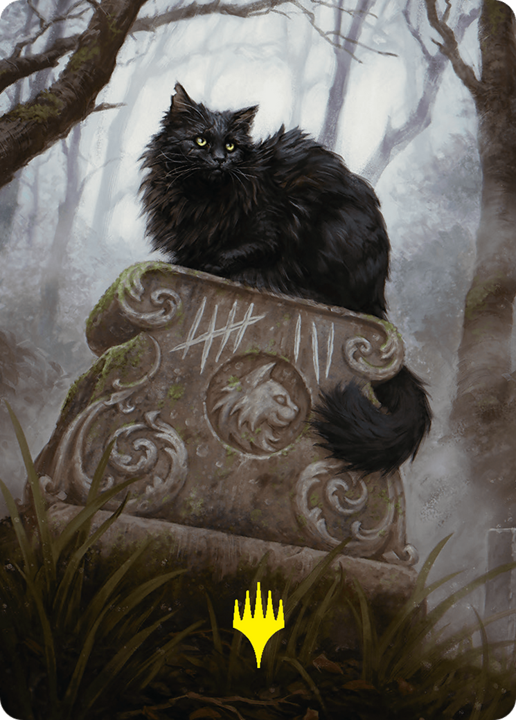 Nine-Lives Familiar 2 Art Card (36/54) (Gold-Stamped Planeswalker Symbol) [Foundations Art Series] | Gaming Infinity