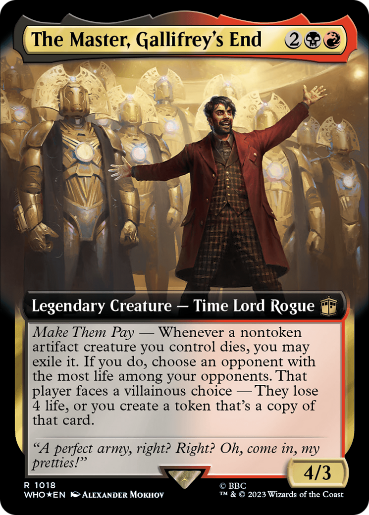 The Master, Gallifrey's End (Extended Art) (Surge Foil) [Doctor Who] | Gaming Infinity