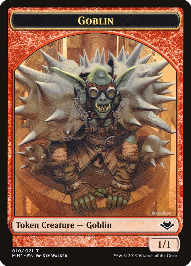 Goblin (010) // Wrenn and Six Emblem Double-Sided Token [Modern Horizons Tokens] | Gaming Infinity