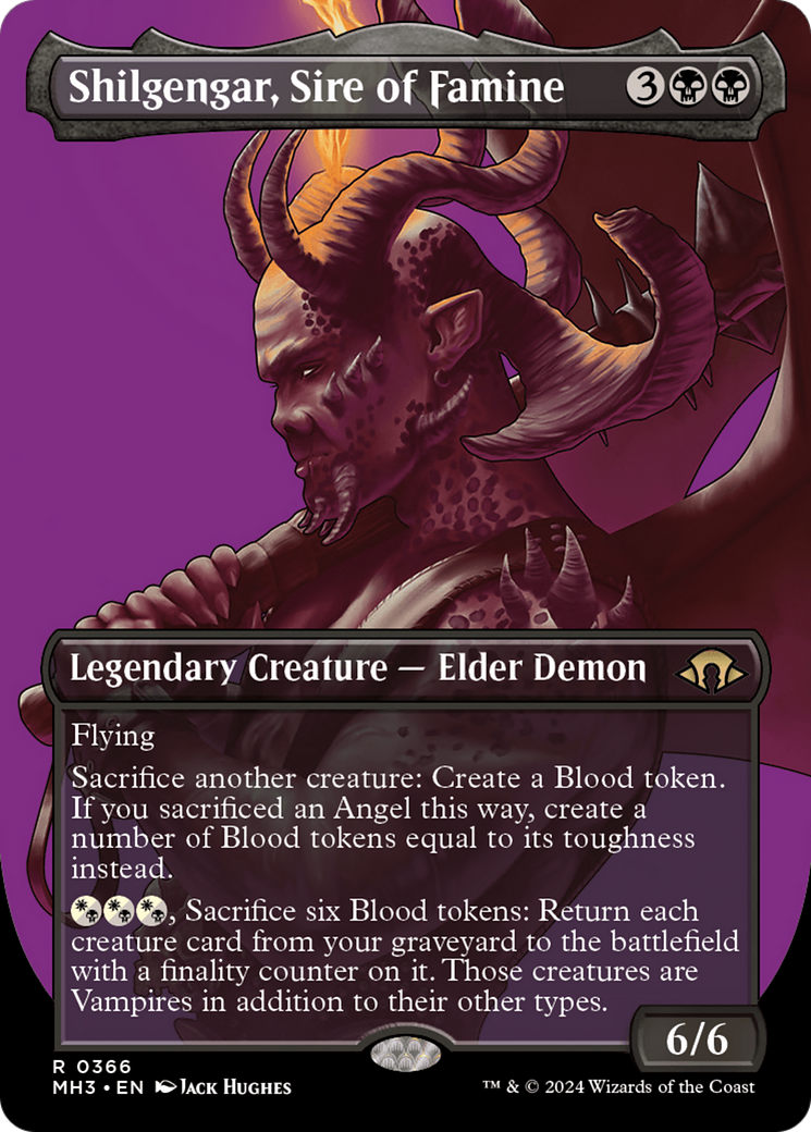 Shilgengar, Sire of Famine (Borderless) [Modern Horizons 3] | Gaming Infinity