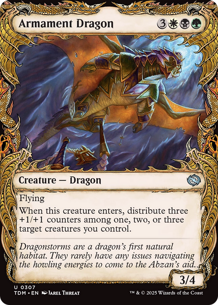 Armament Dragon (Showcase) [Tarkir: Dragonstorm] | Gaming Infinity
