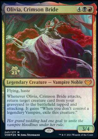 Olivia, Crimson Bride [Innistrad: Crimson Vow Prerelease Promos] | Gaming Infinity