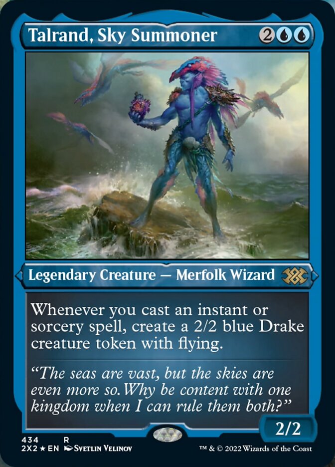 Talrand, Sky Summoner (Foil Etched) [Double Masters 2022] | Gaming Infinity
