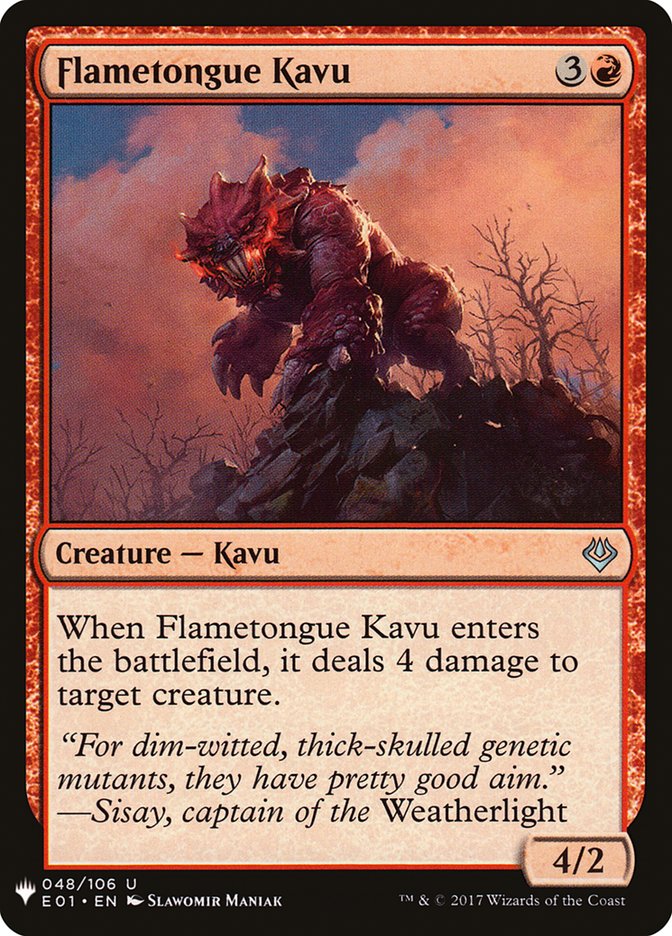 Flametongue Kavu [Mystery Booster] | Gaming Infinity