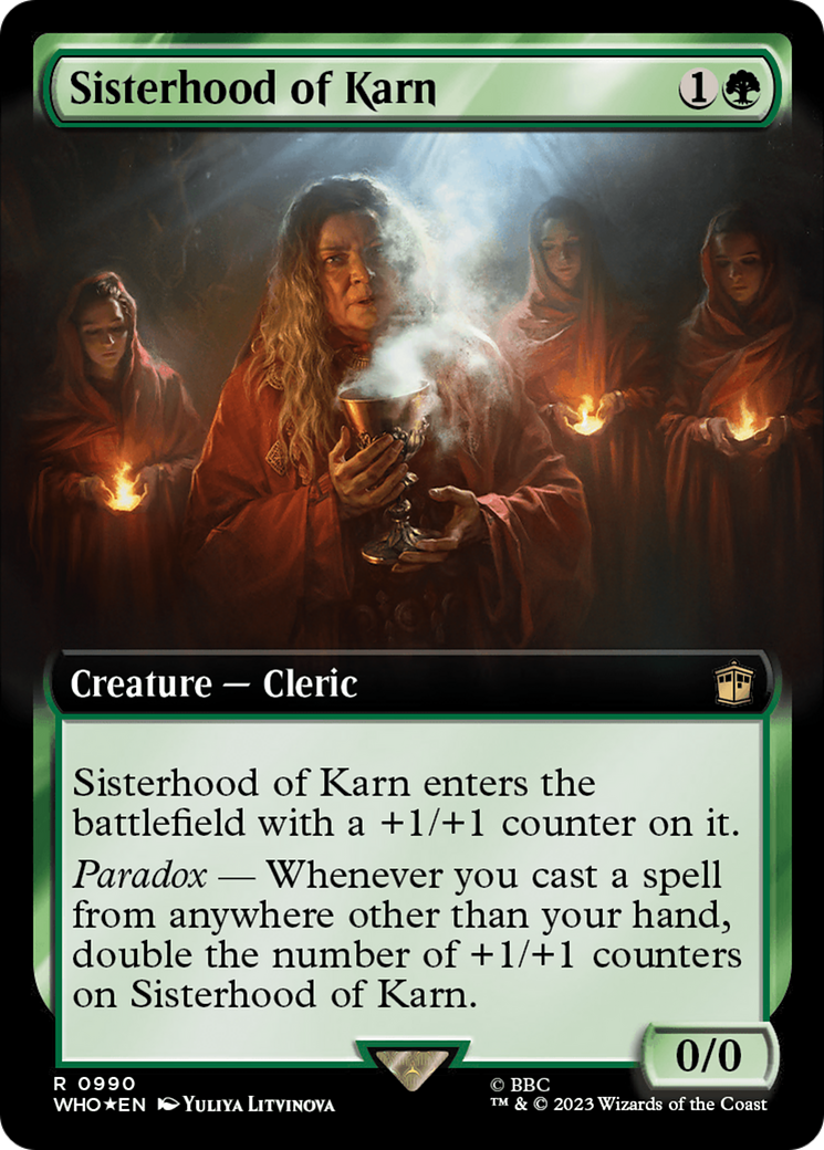 Sisterhood of Karn (Extended Art) (Surge Foil) [Doctor Who] | Gaming Infinity