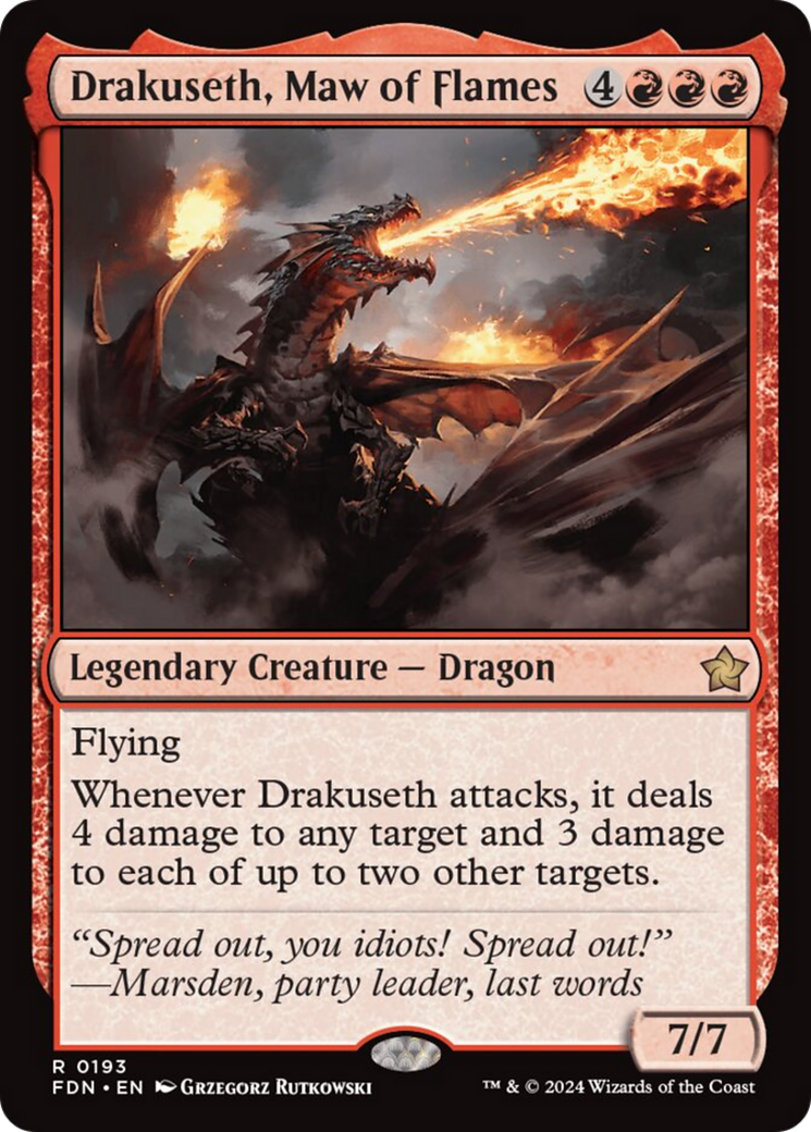 Drakuseth, Maw of Flames [Foundations] | Gaming Infinity