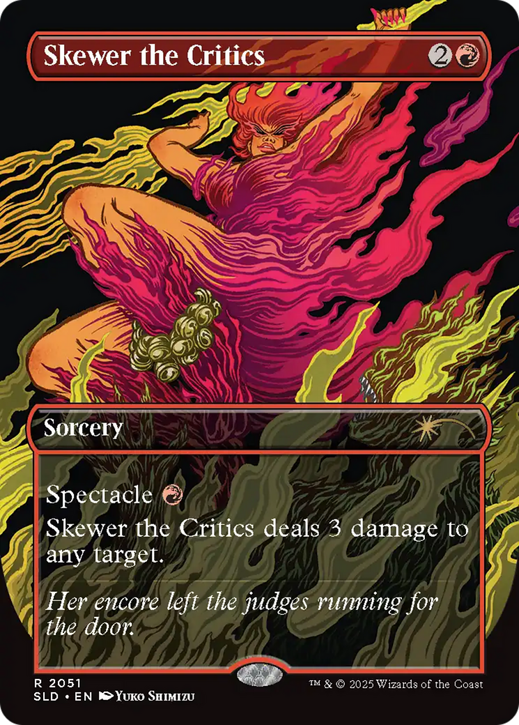 Skewer the Critics (2051) (Rainbow Foil) [Secret Lair Drop Series] | Gaming Infinity