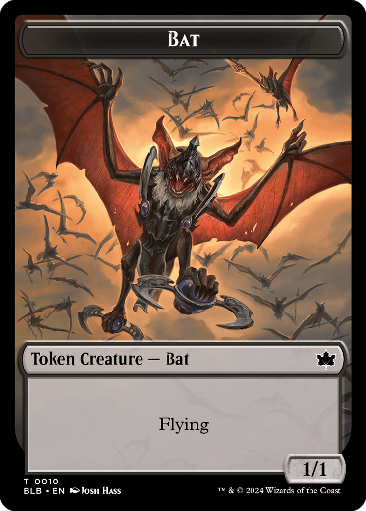 Bat // Intrepid Rabbit Double-Sided Token [Bloomburrow Tokens] | Gaming Infinity