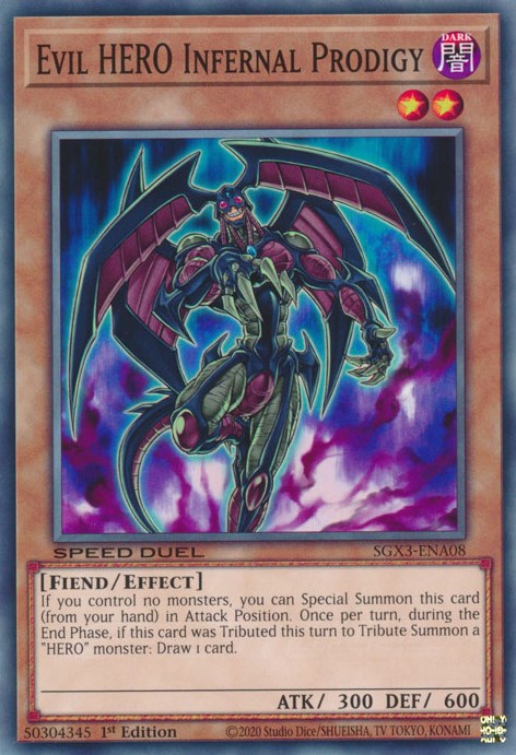 Evil HERO Infernal Prodigy [SGX3-ENA08] Common | Gaming Infinity