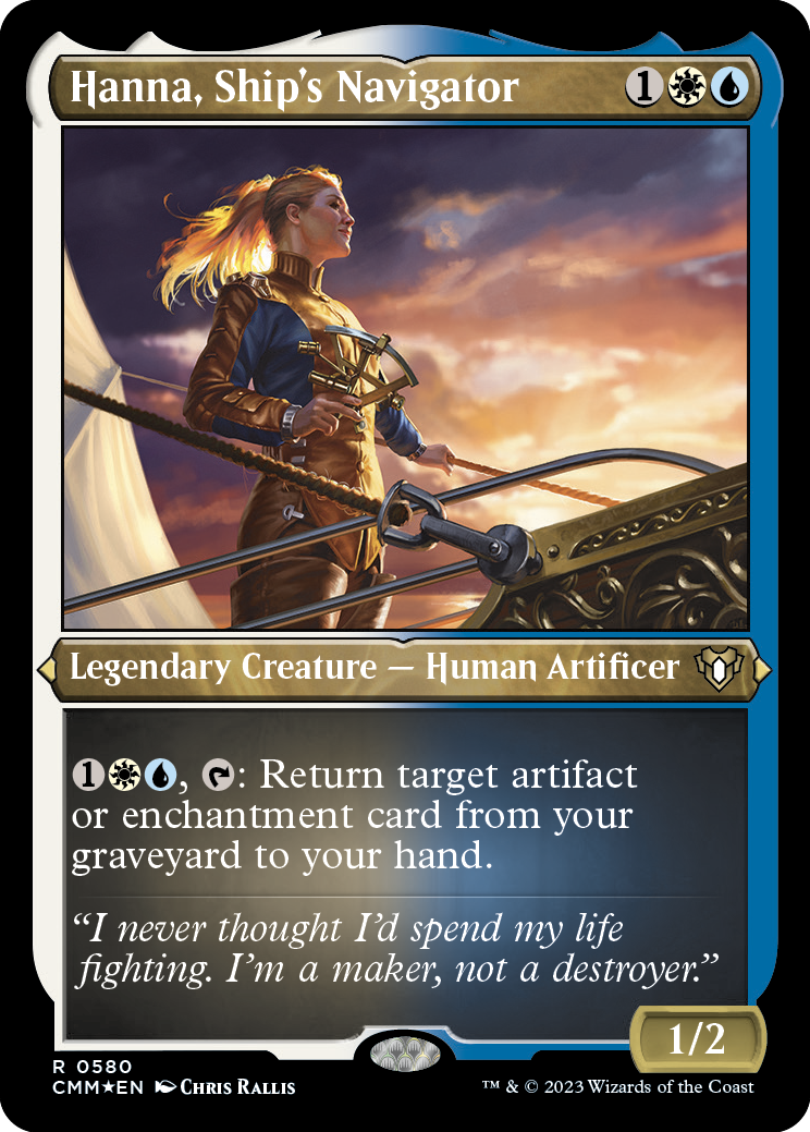 Hanna, Ship's Navigator (Foil Etched) [Commander Masters] | Gaming Infinity