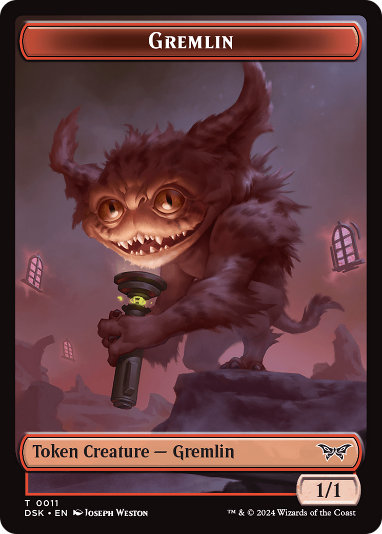 Gremlin Token [Duskmourn: House of Horror Tokens] | Gaming Infinity