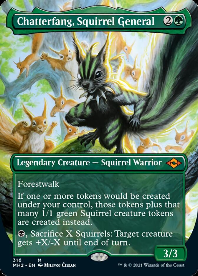 Chatterfang, Squirrel General (Borderless Alternate Art) [Modern Horizons 2] | Gaming Infinity