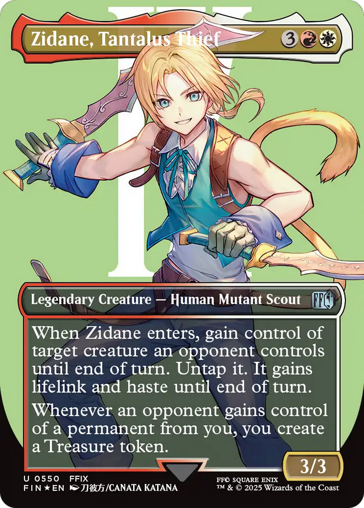 Zidane, Tantalus Thief (Borderless) (Surge Foil) [FINAL FANTASY] | Gaming Infinity