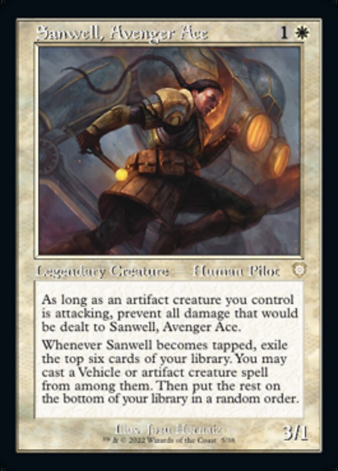 Sanwell, Avenger Ace (Retro) [The Brothers' War Commander] | Gaming Infinity