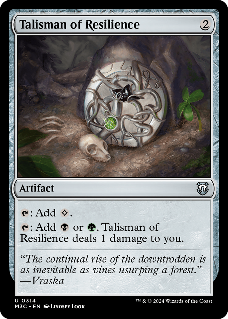 Talisman of Resilience (Ripple Foil) [Modern Horizons 3 Commander] | Gaming Infinity