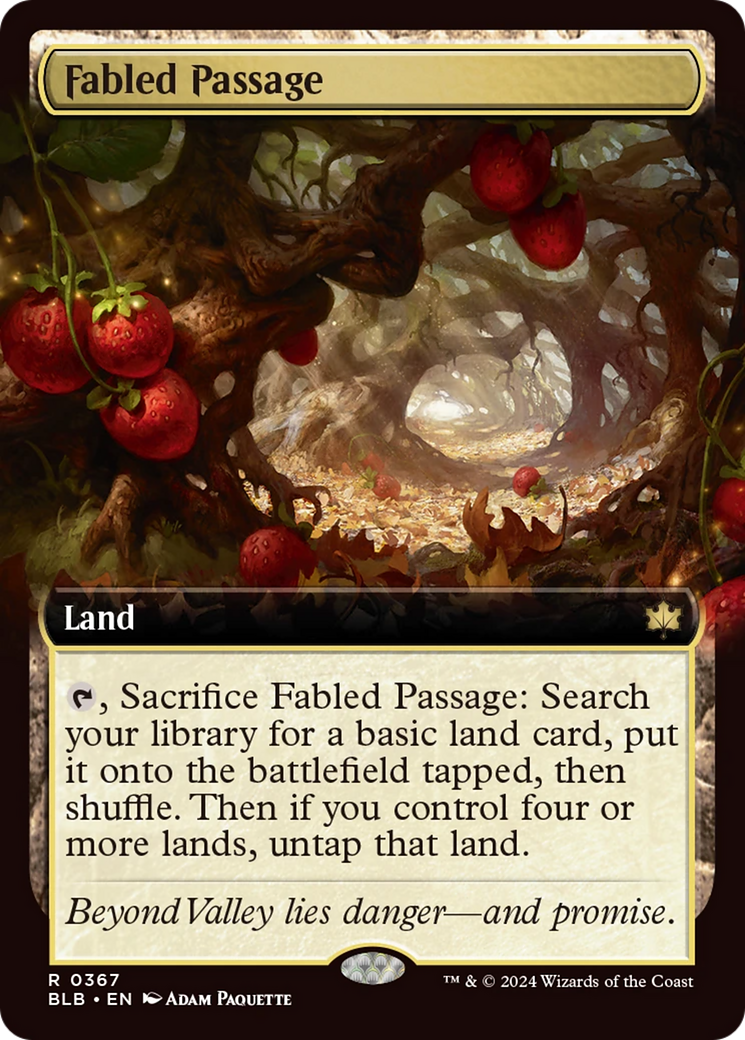 Fabled Passage (Extended Art) [Bloomburrow] | Gaming Infinity