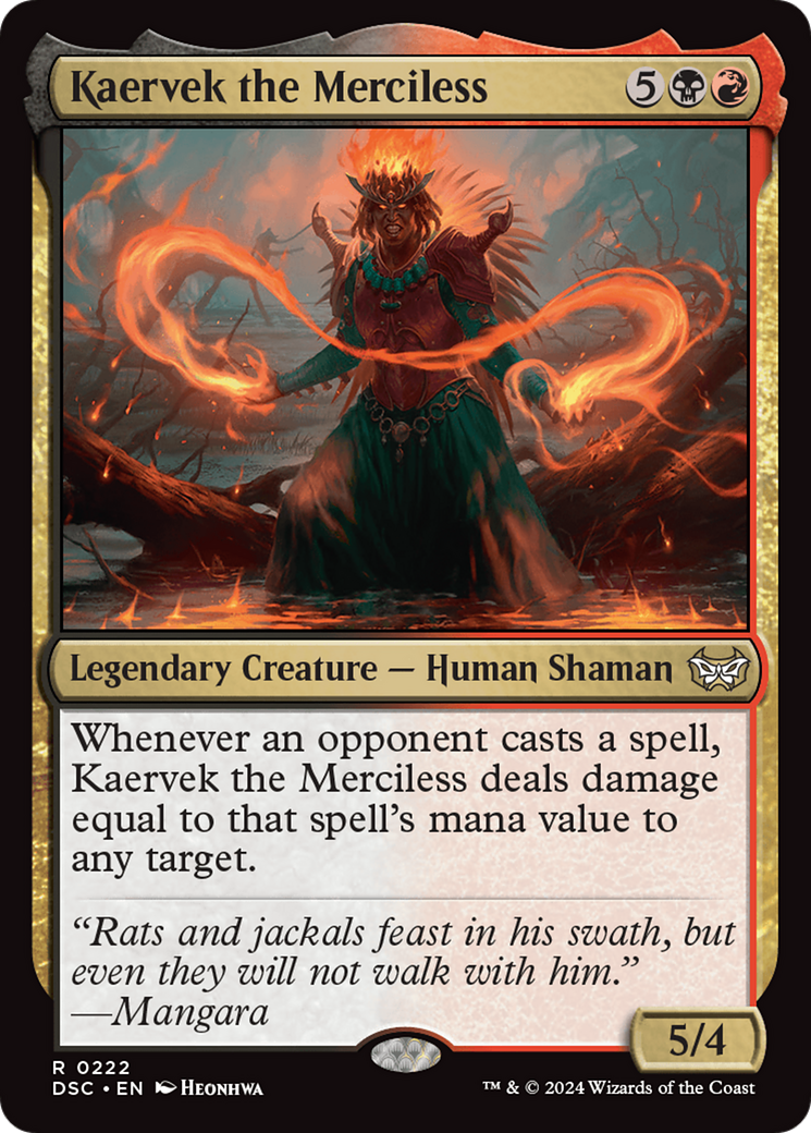 Kaervek the Merciless [Duskmourn: House of Horror Commander] | Gaming Infinity